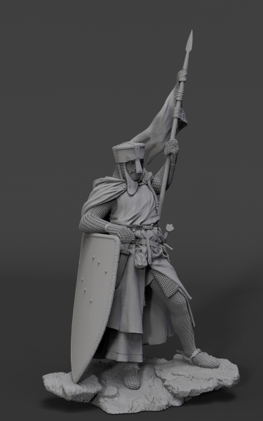 Crusader knight, XII century
