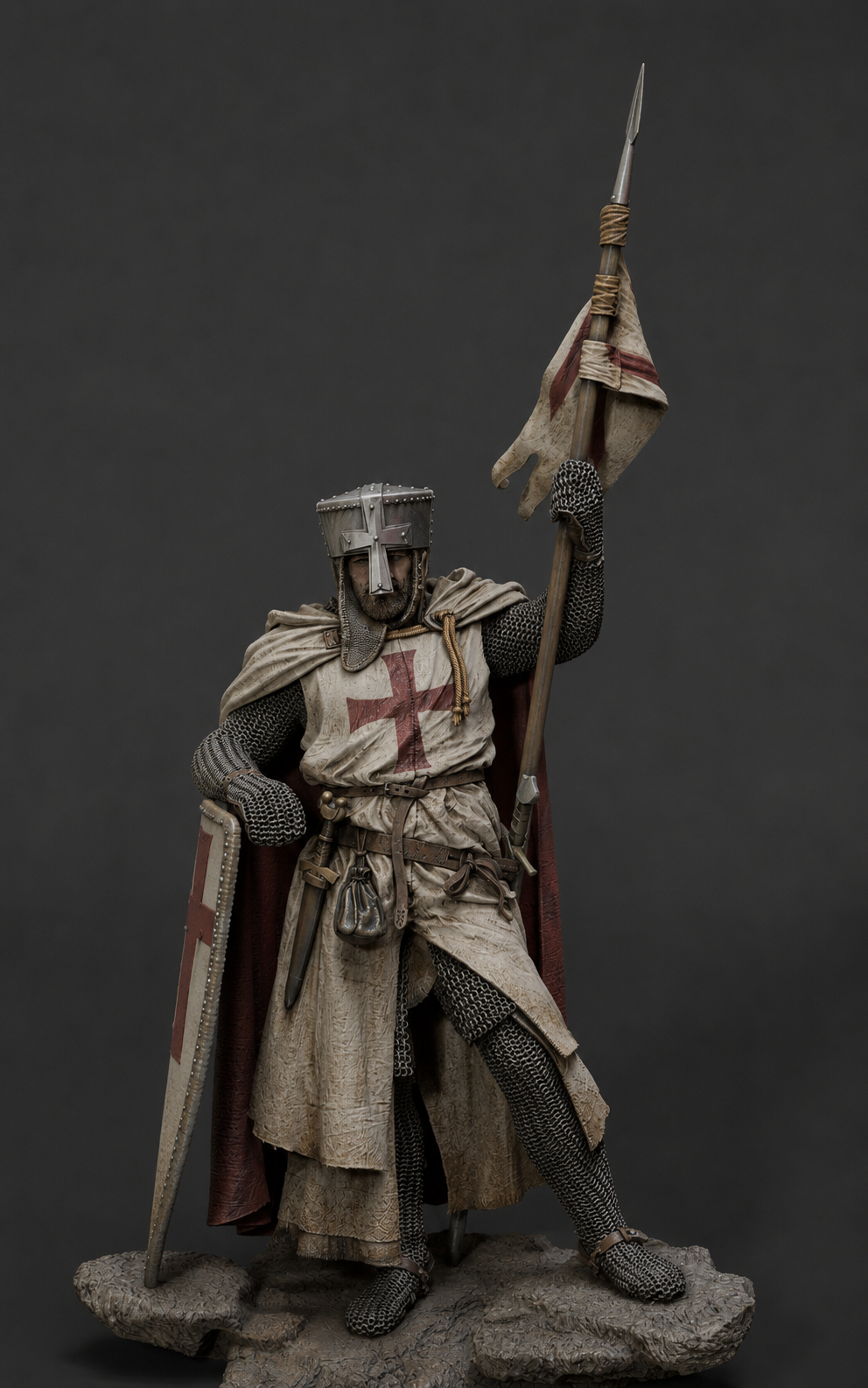 Crusader knight, XII century