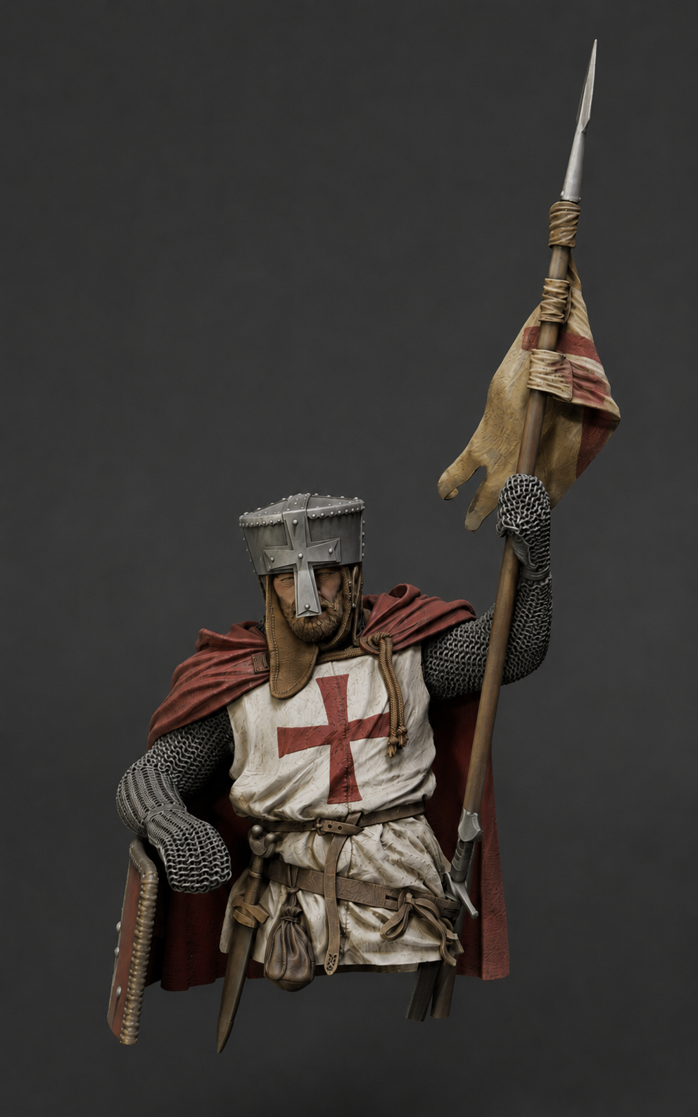 Crusader knight, XII century